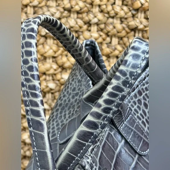 Longchamp Roseau Tote Crocodile-Embossed Leather - Picture 4 of 11